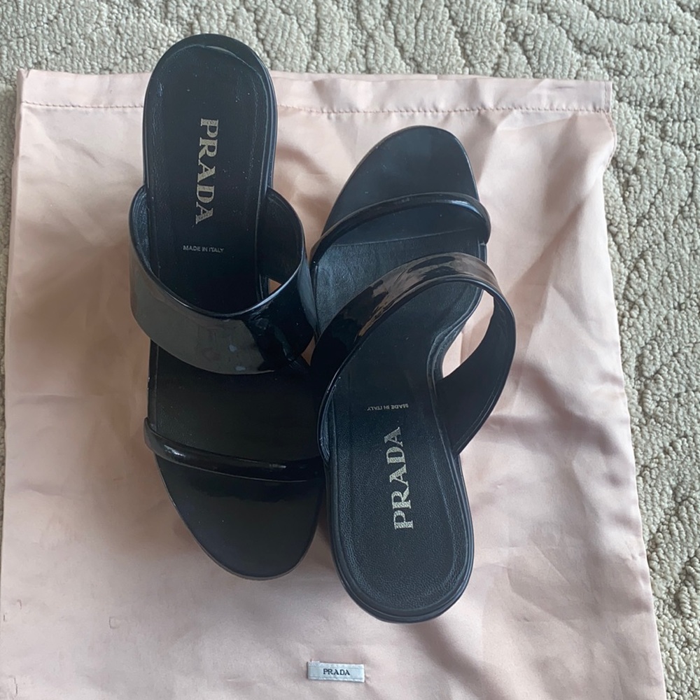 Prada Cork Wedges